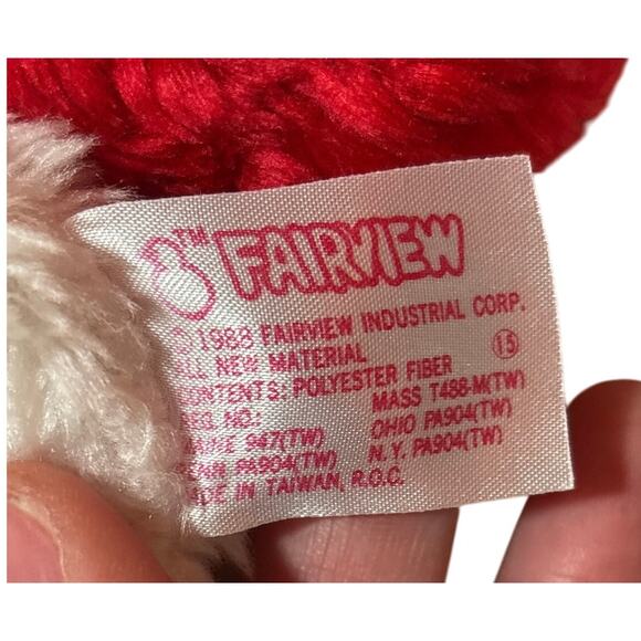 1988 Fairview Plush Christmas Stockings Set of 3 Rudolph Santa Snowman VTG - Picture 15 of 15